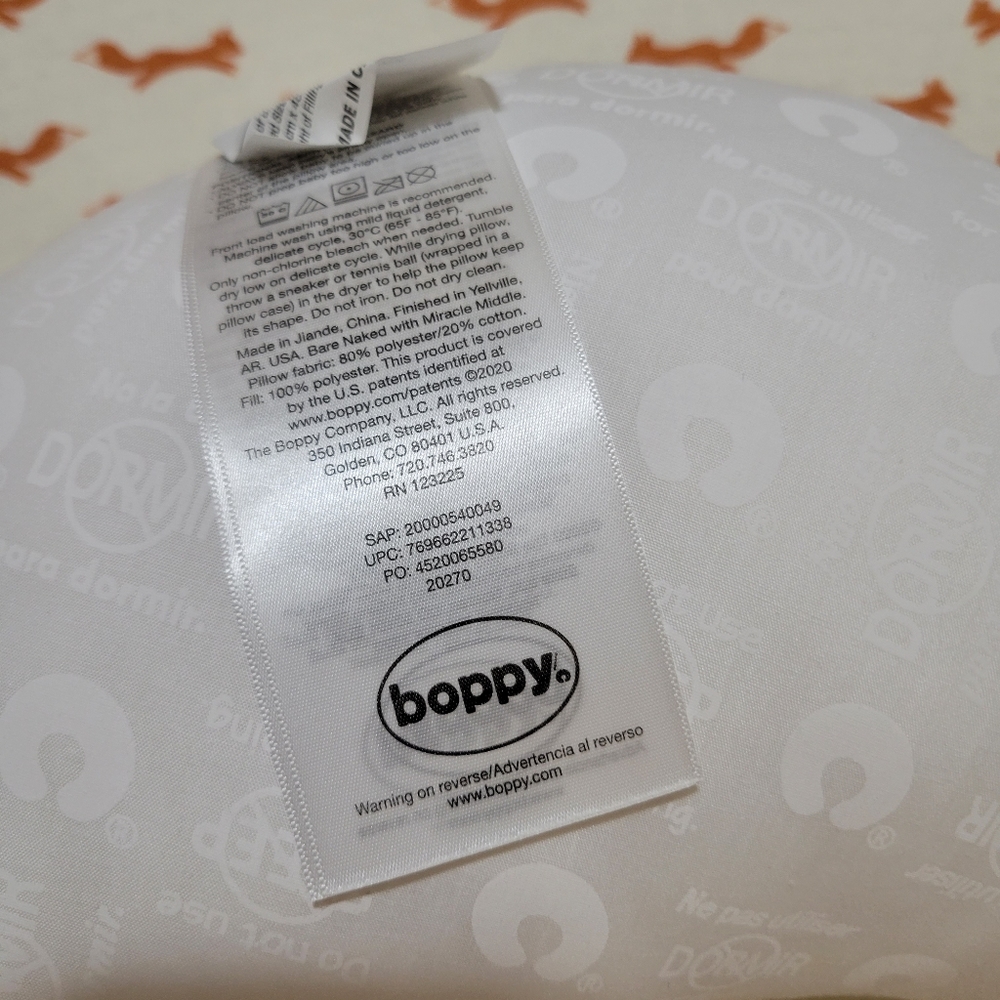 Boppy Pillow and organic cover - Picture 7 of 12